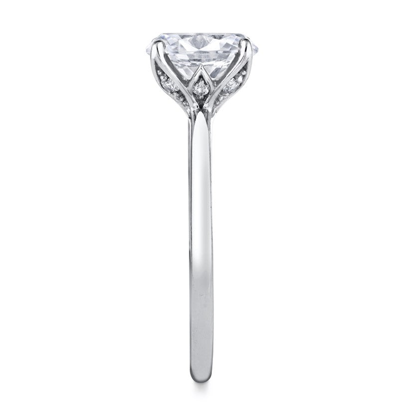 Shay Round Cut Solitaire with Hidden Diamonds Mounting