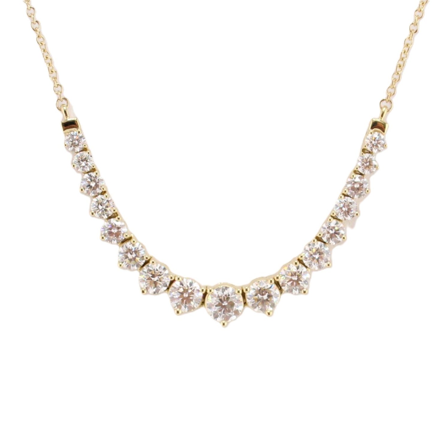 Flexible Diamond Smiley Necklace