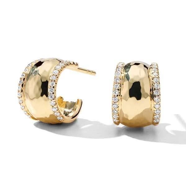 Classico Collection: Goddess Diamond Accented Hoop Earrings