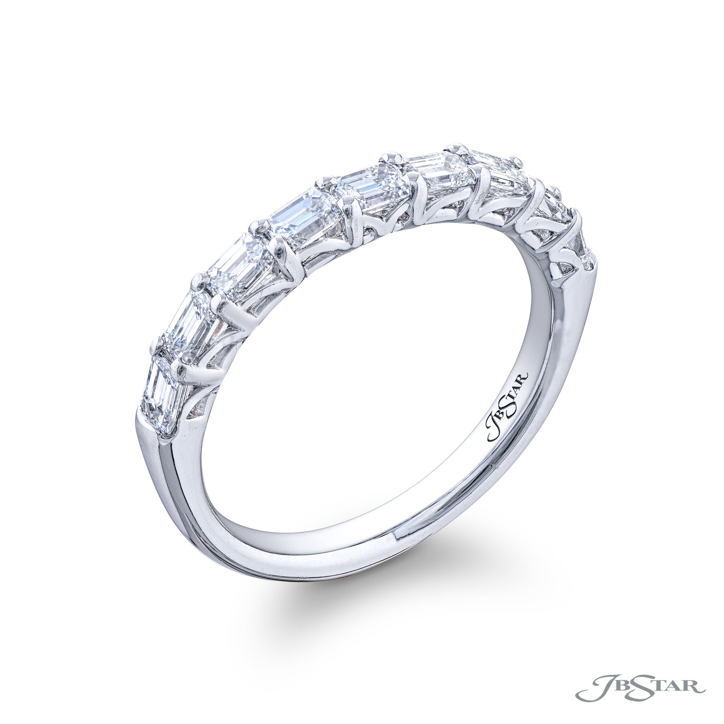 Emerald Cut Diamond Wedding Band