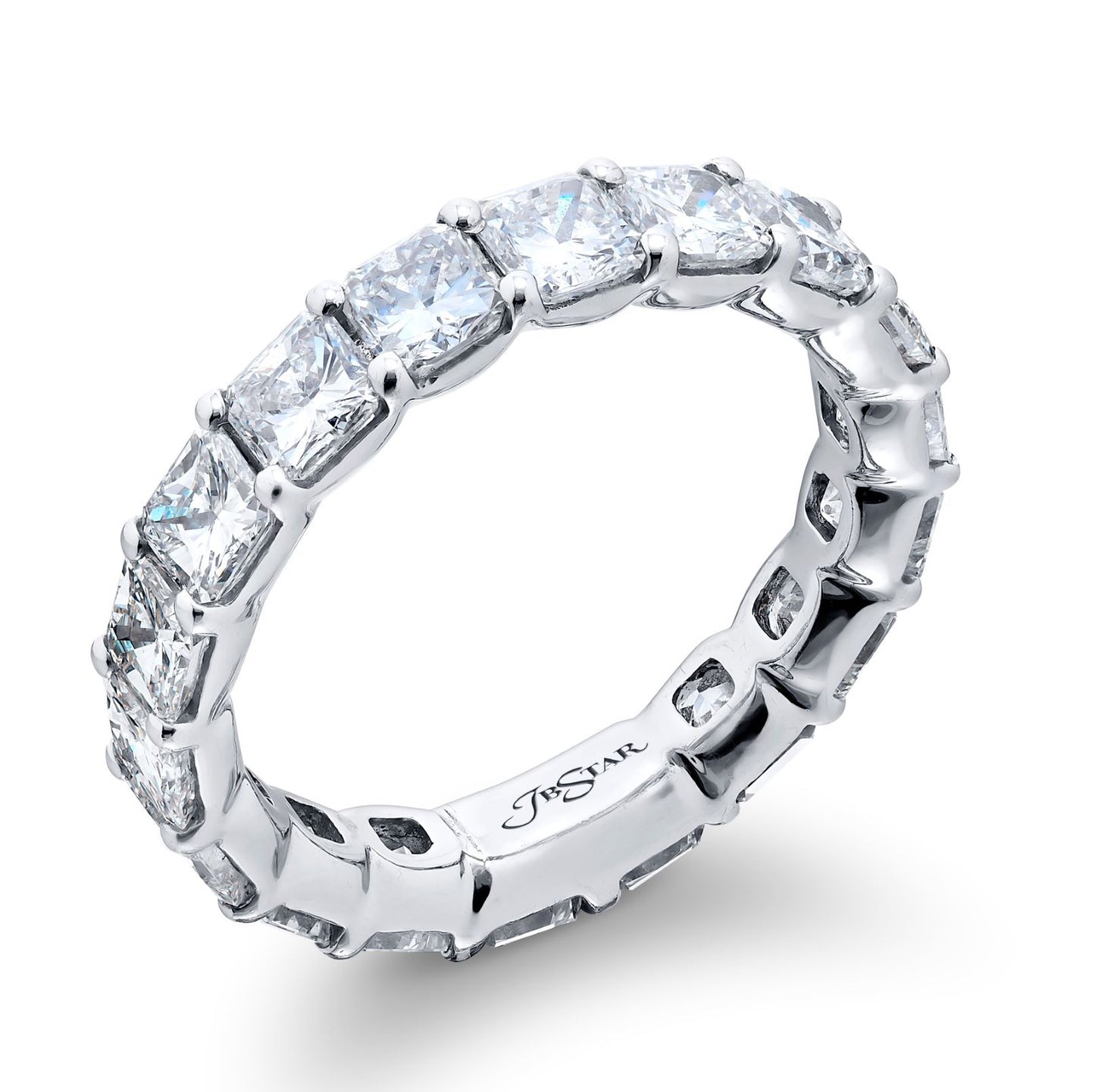 Radiant Cut Diamond Eternity Band