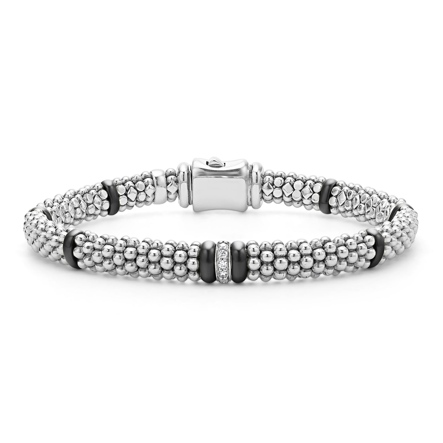 Black Caviar Collection Single Station Diamond Bracelet