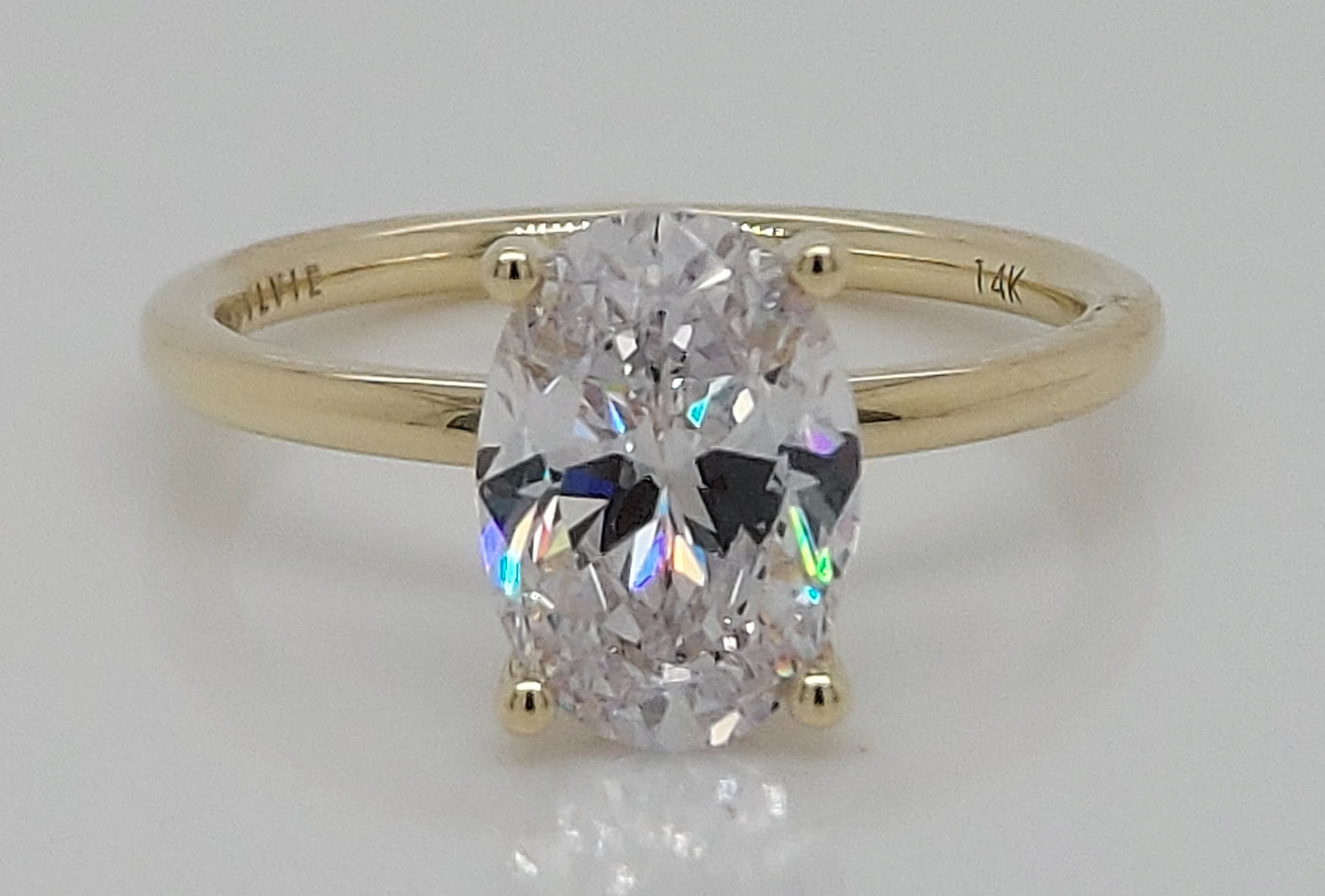 Blake Oval Cut Solitaire Engagement Mounting