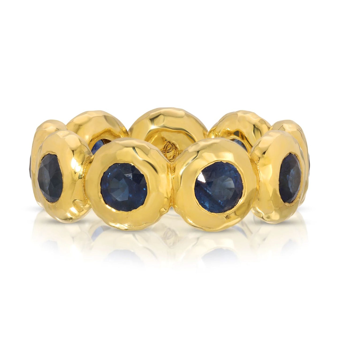 Nesting Gem Blue Sapphire Eternity Band