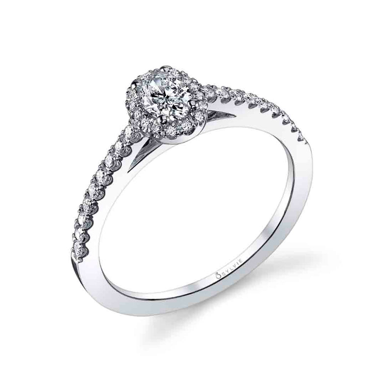 Jenny Round Cut Diamond Cushion Halo Mounting