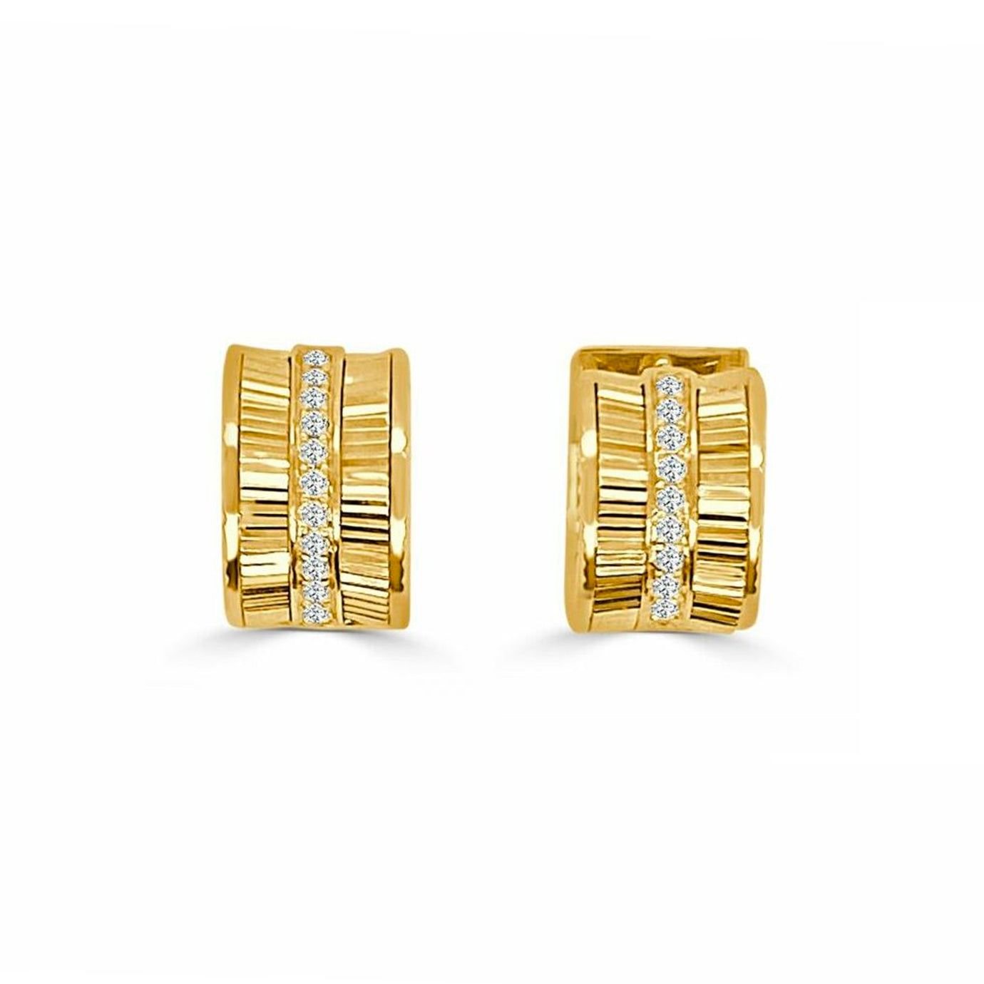 Bella Collection Diamond Huggie Earrings