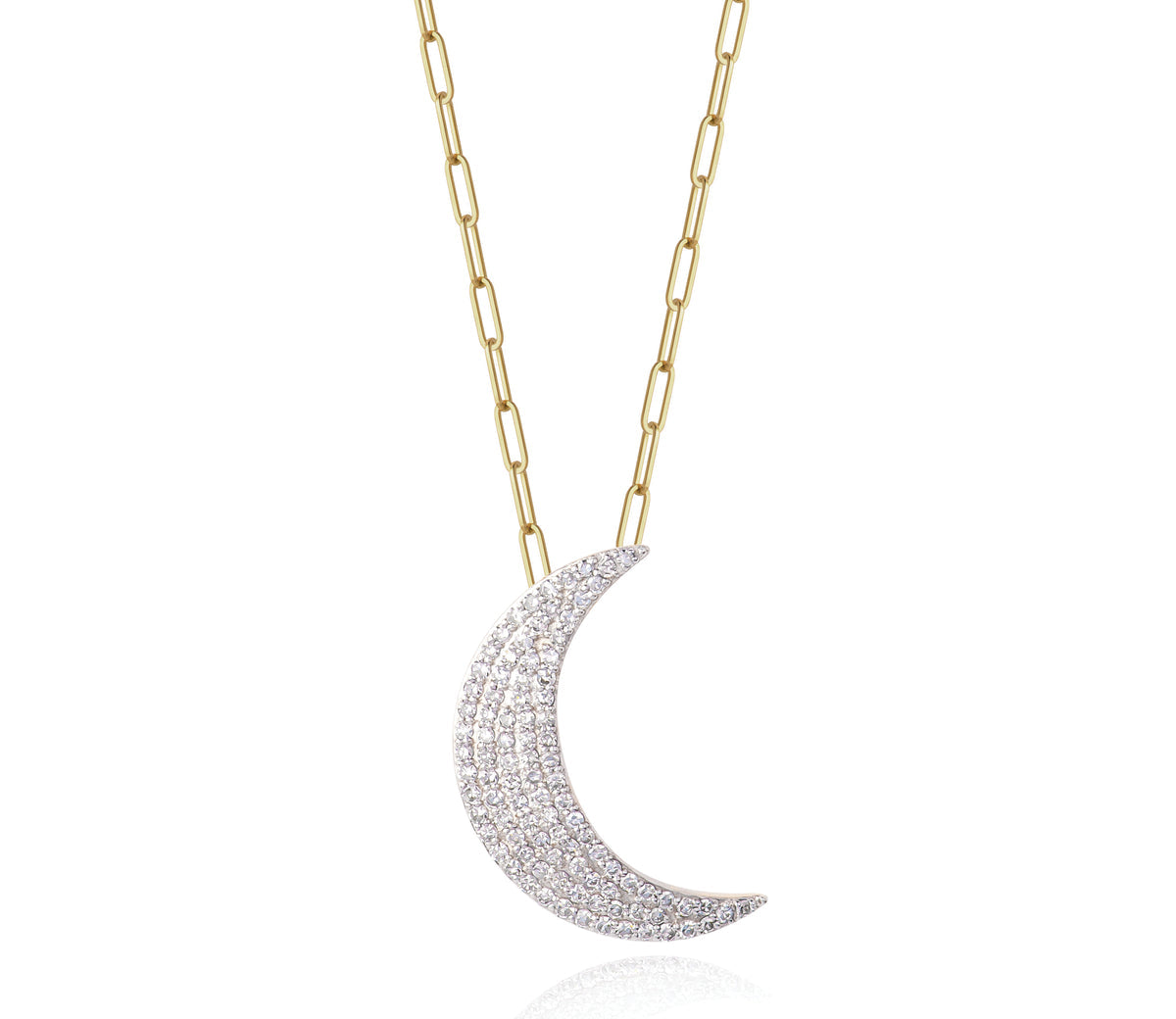 Infinity Crescent Moon Necklace