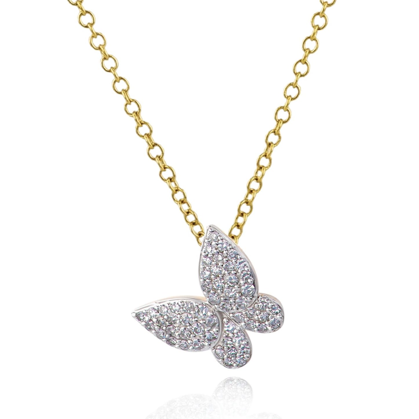 Symphony Collection Diamond Butterfly Pendant