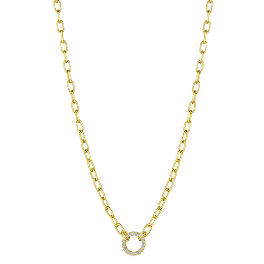 Links Collection Diamond Round Necklace