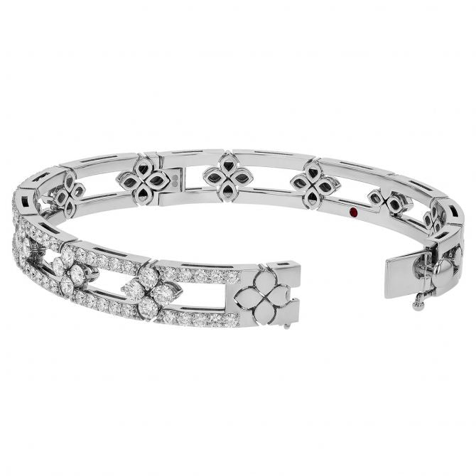 Love in Verona Open Frame Diamond Pave Bangle