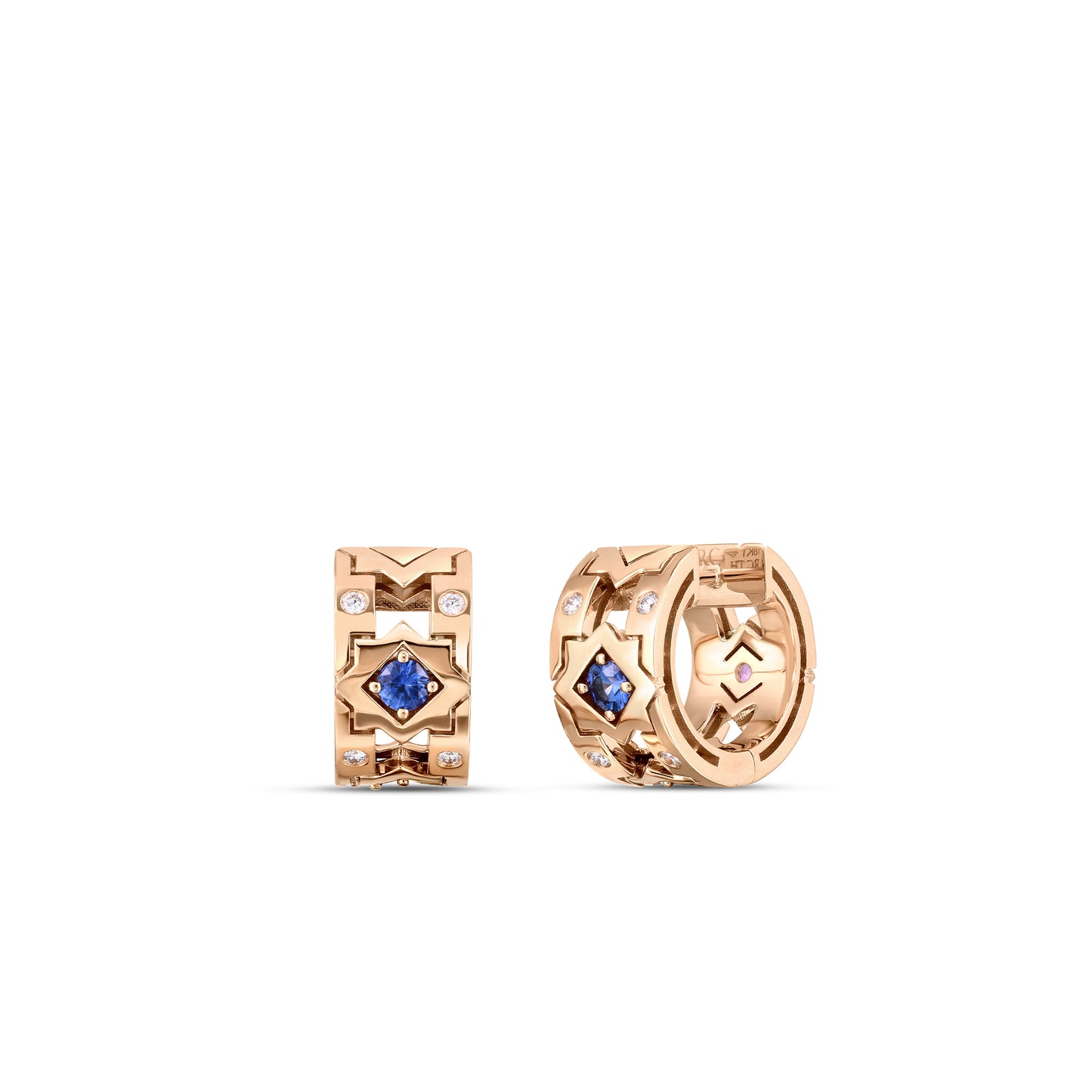 Navarra Diamond and Sapphire Earrings