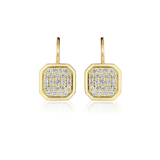 Penny Pave Collection Pave Diamond Drop Earrings