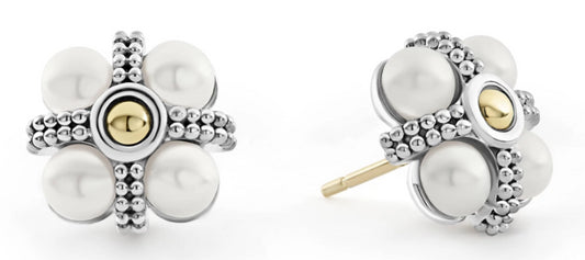 Luna Collection Pearl Stud Earrings