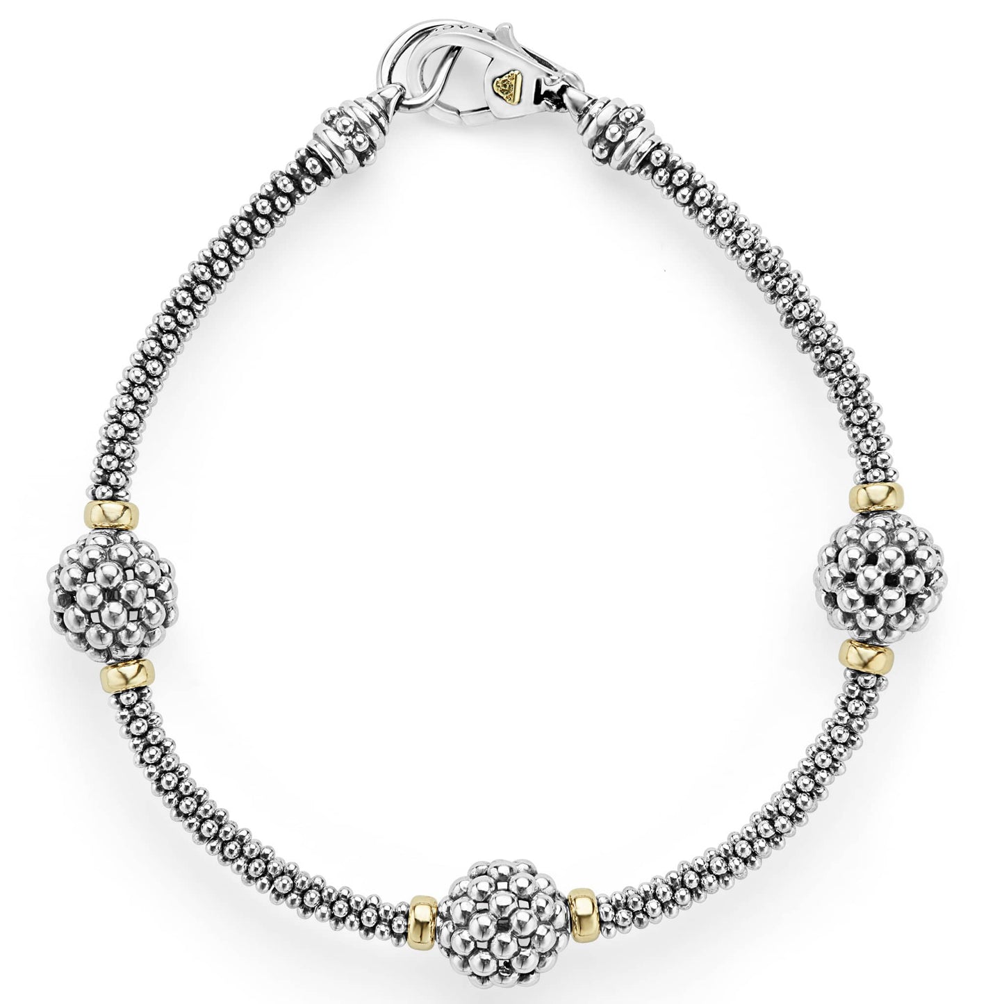 Signature Caviar Collection Two-Tone Bracelet