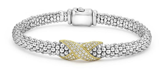 Embrace Collection Two-Tone Diamond Bracelet