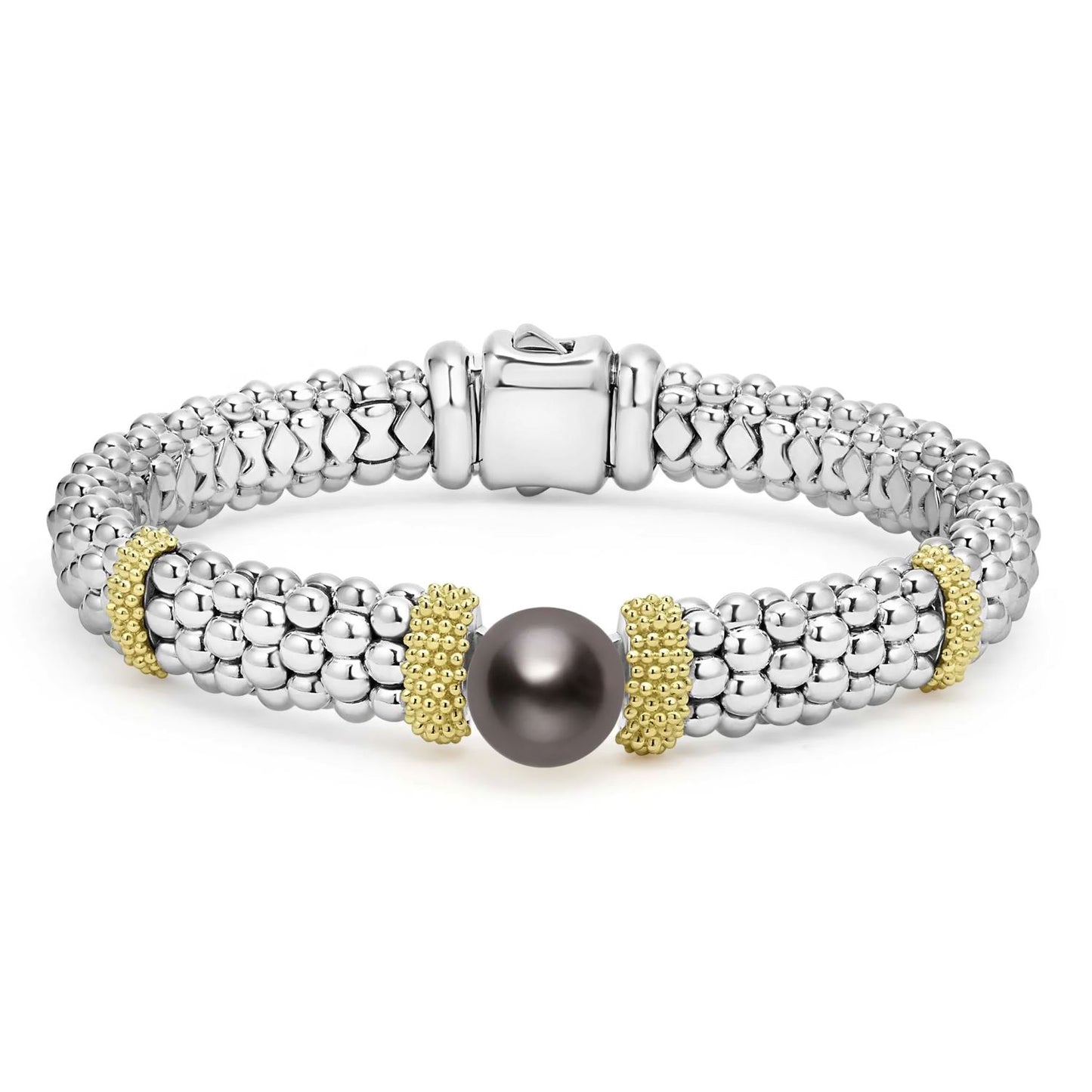 Luna Collection Two-Tone Black Tahitian Pearl Bracelet