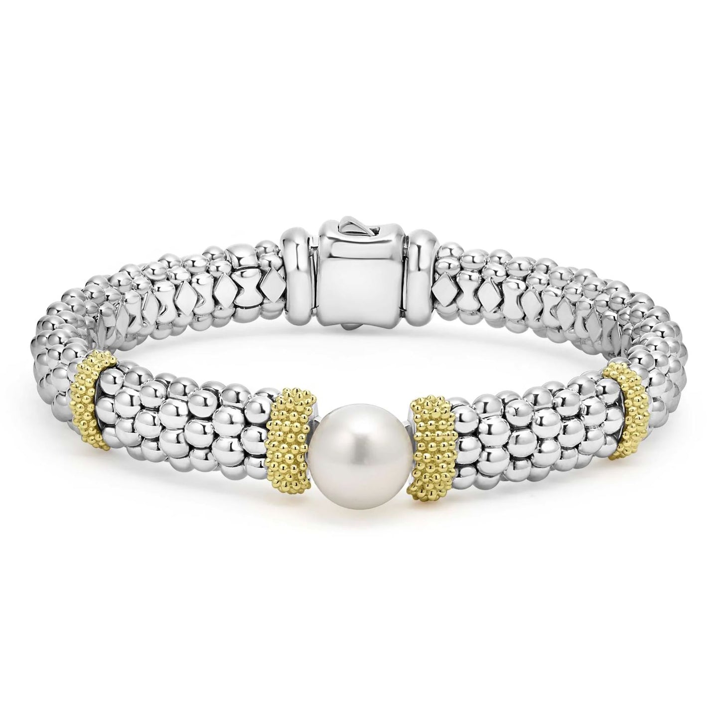 Luna Collection Two-Tone Pearl Bracelet
