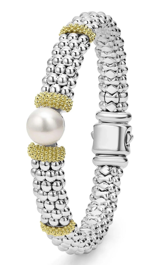 Luna Collection Two-Tone Pearl Bracelet