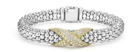 Embrace Collection Two-Tone Diamond Bracelet