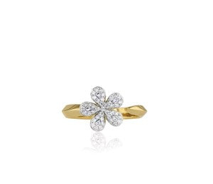Symphony Collection Diamond Flower Ring