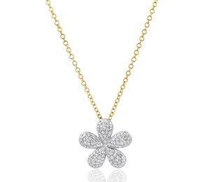 Symphony Collection Diamond Flower Necklace