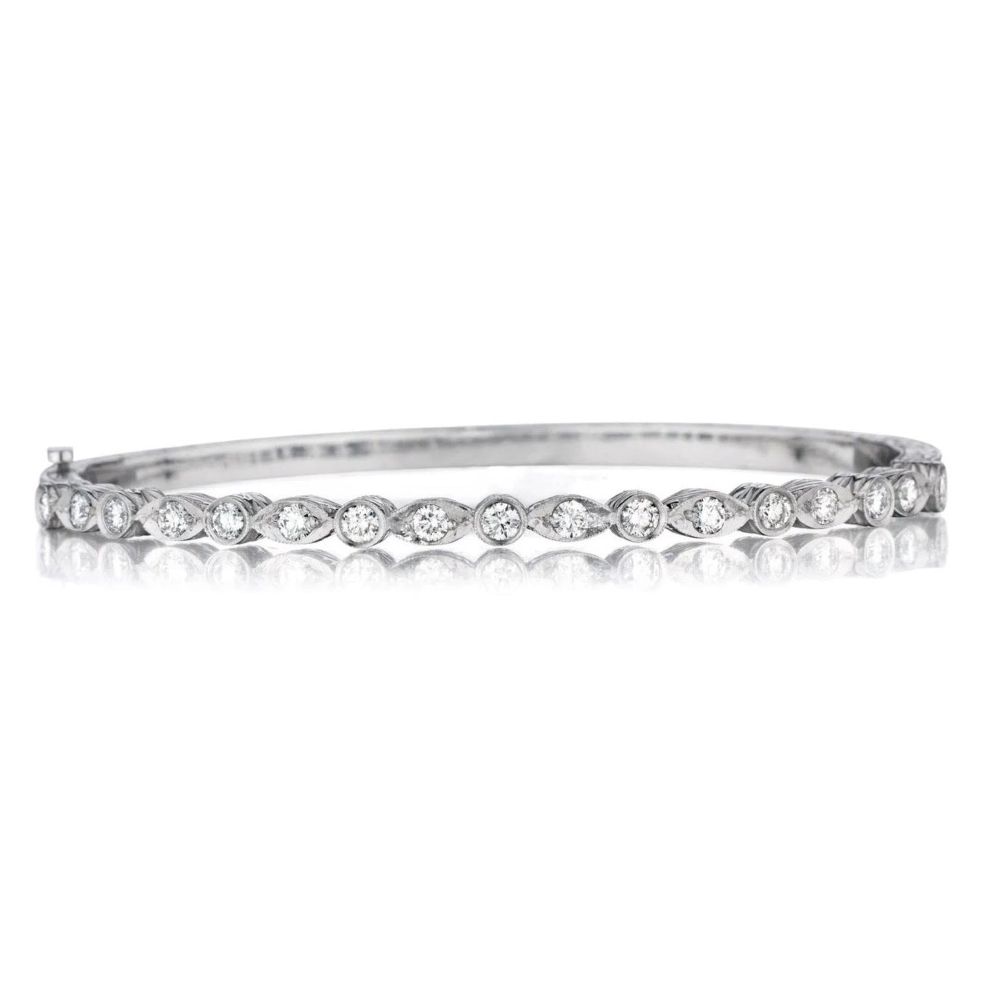 Classic Collection Marquise and Round Diamond Bangle