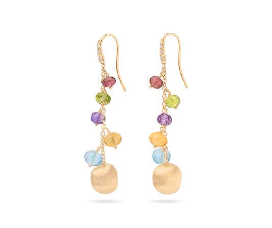 Africa Collection Gemstone Earrings with Diamonds