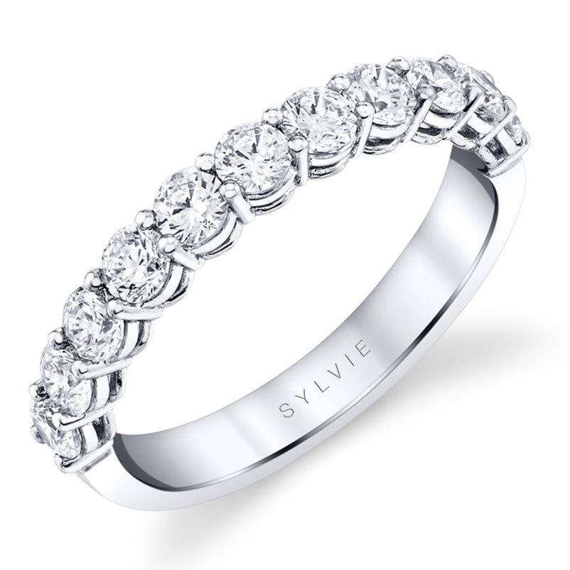 Halfway Diamond Wedding Band