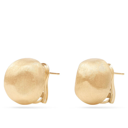 Africa Collection Large Gold Stud Earrings