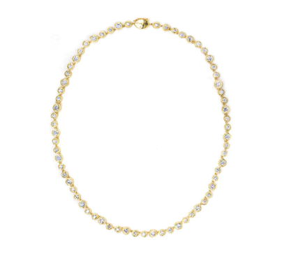 Nesting Gem Diamond Tennis Necklace