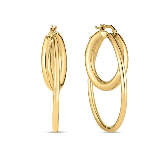 Perfect Gold Hoops Collection Double Hoops