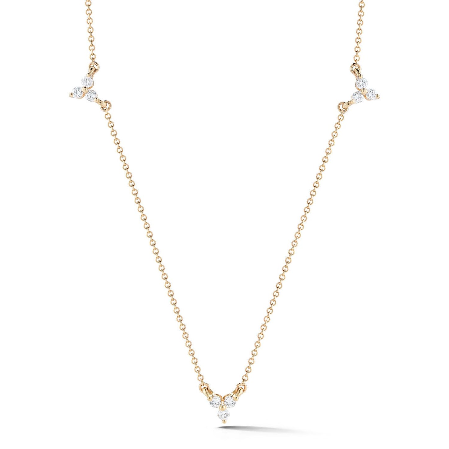 Stevie Collection 3-Station Diamond Necklace