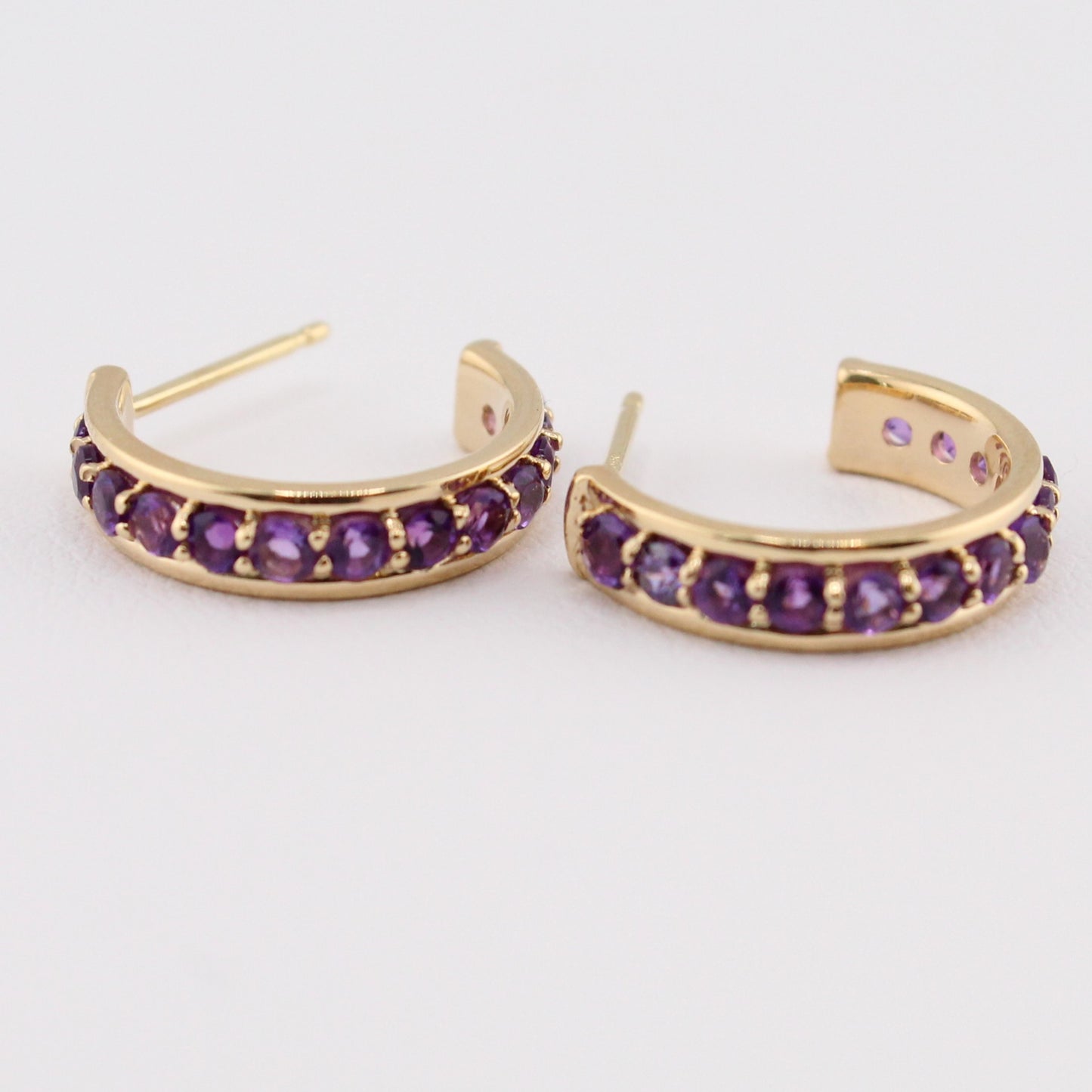 Amethyst Georgie Hoops