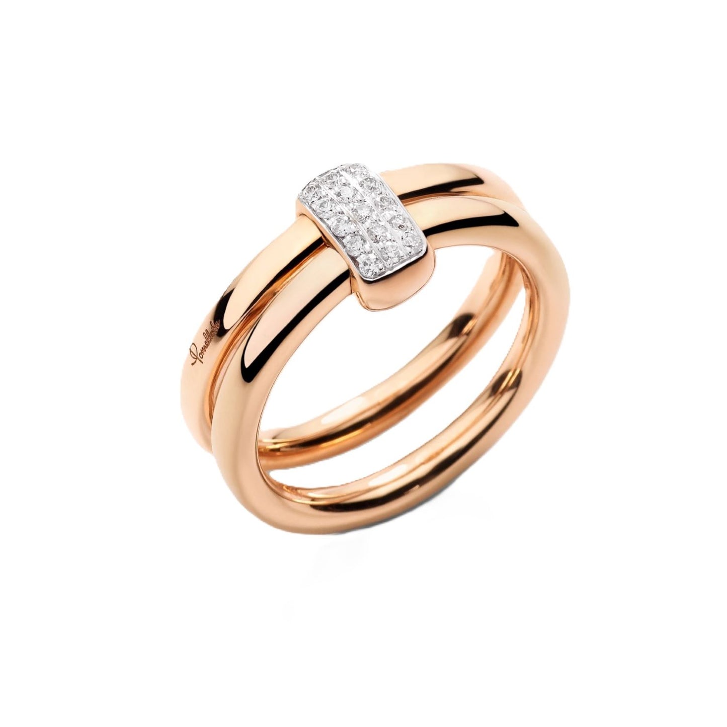 Pomellato Together Collection Diamond Double Ring