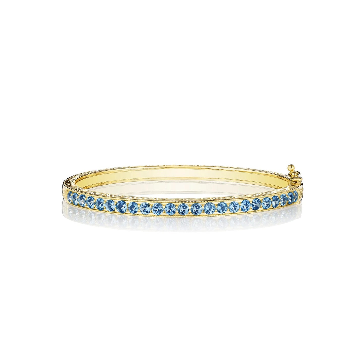Aquamarine Bangle Bracelet
