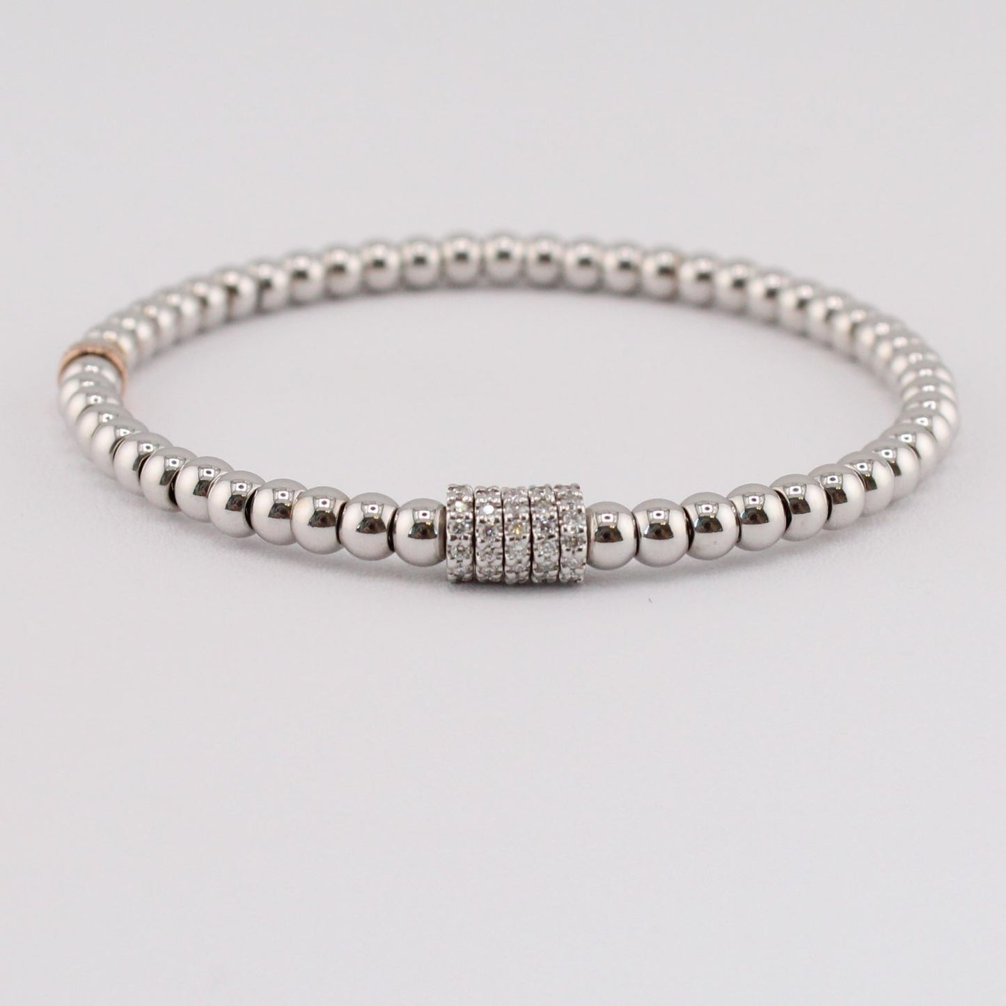 Diamond Rondelle 4 MM Stretch Bracelet