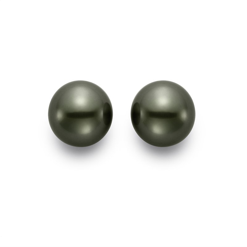 9MM Tahitian Pearl Stud Earrings