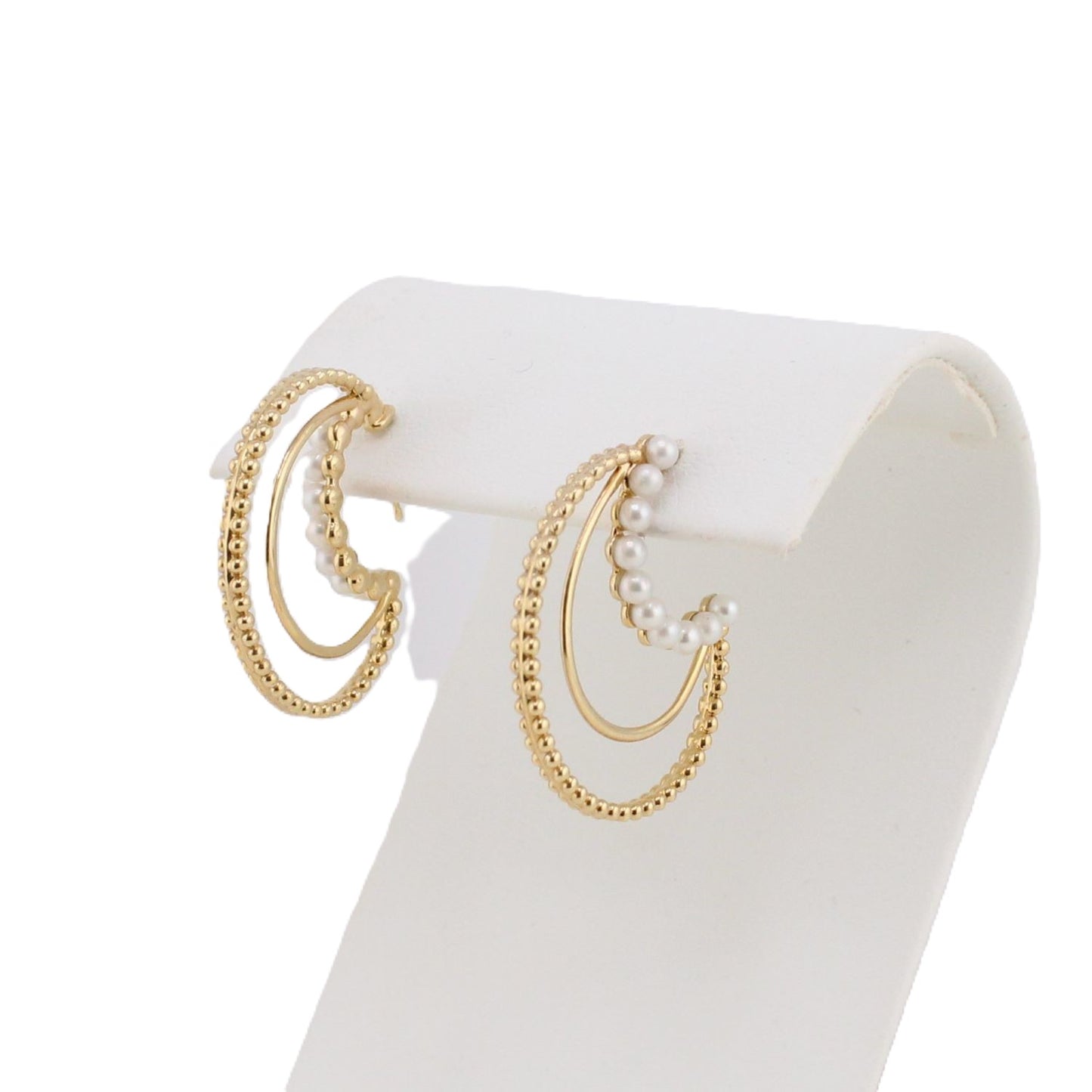 Pearl Hoop Earrings