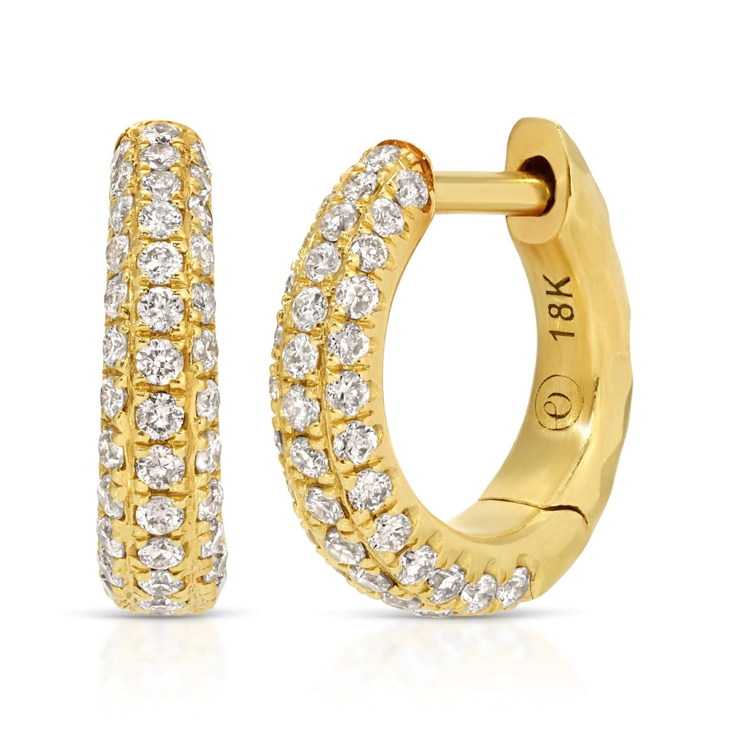 Coral Beach Collection Yana Diamond Hoops