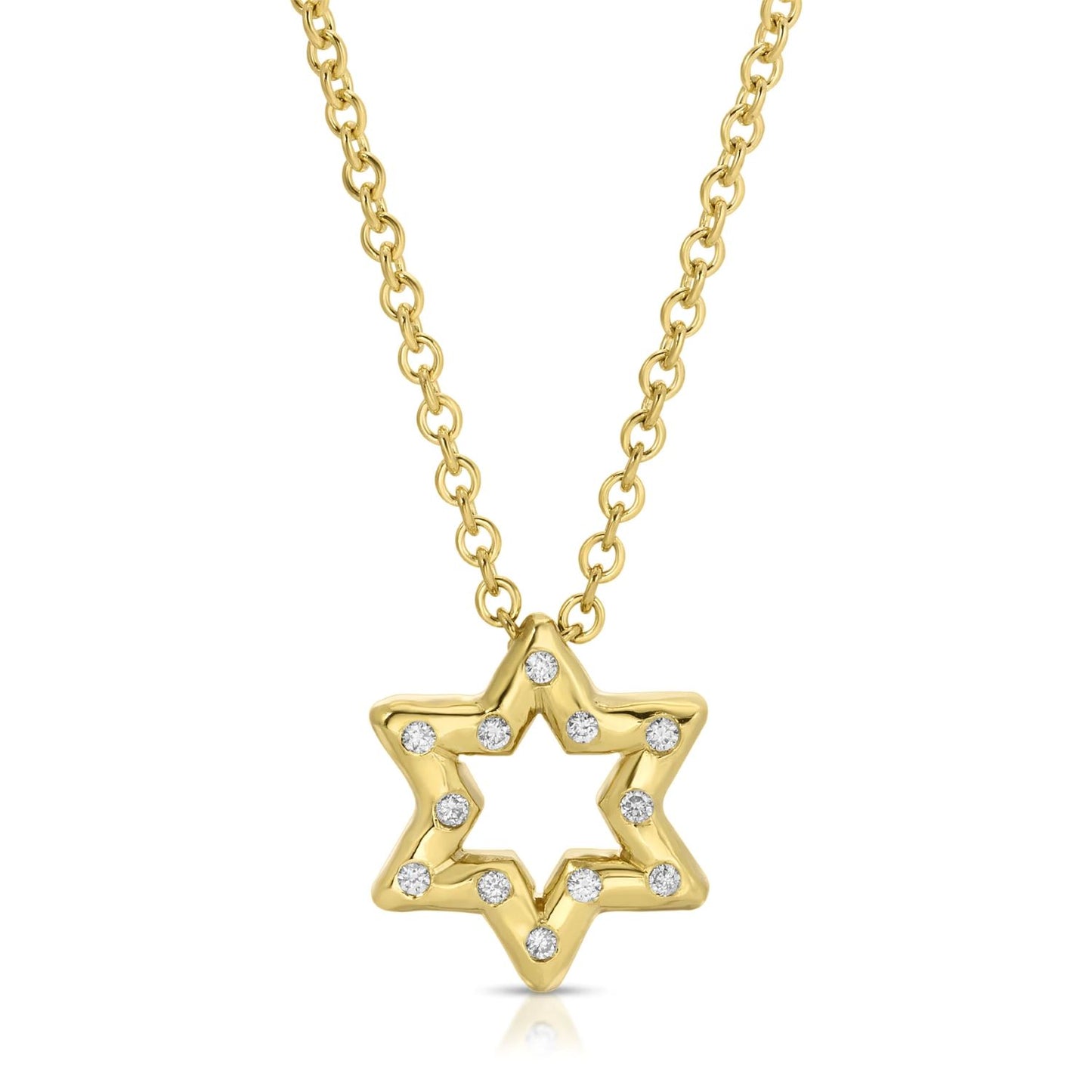 Diamond Star of David Pendant