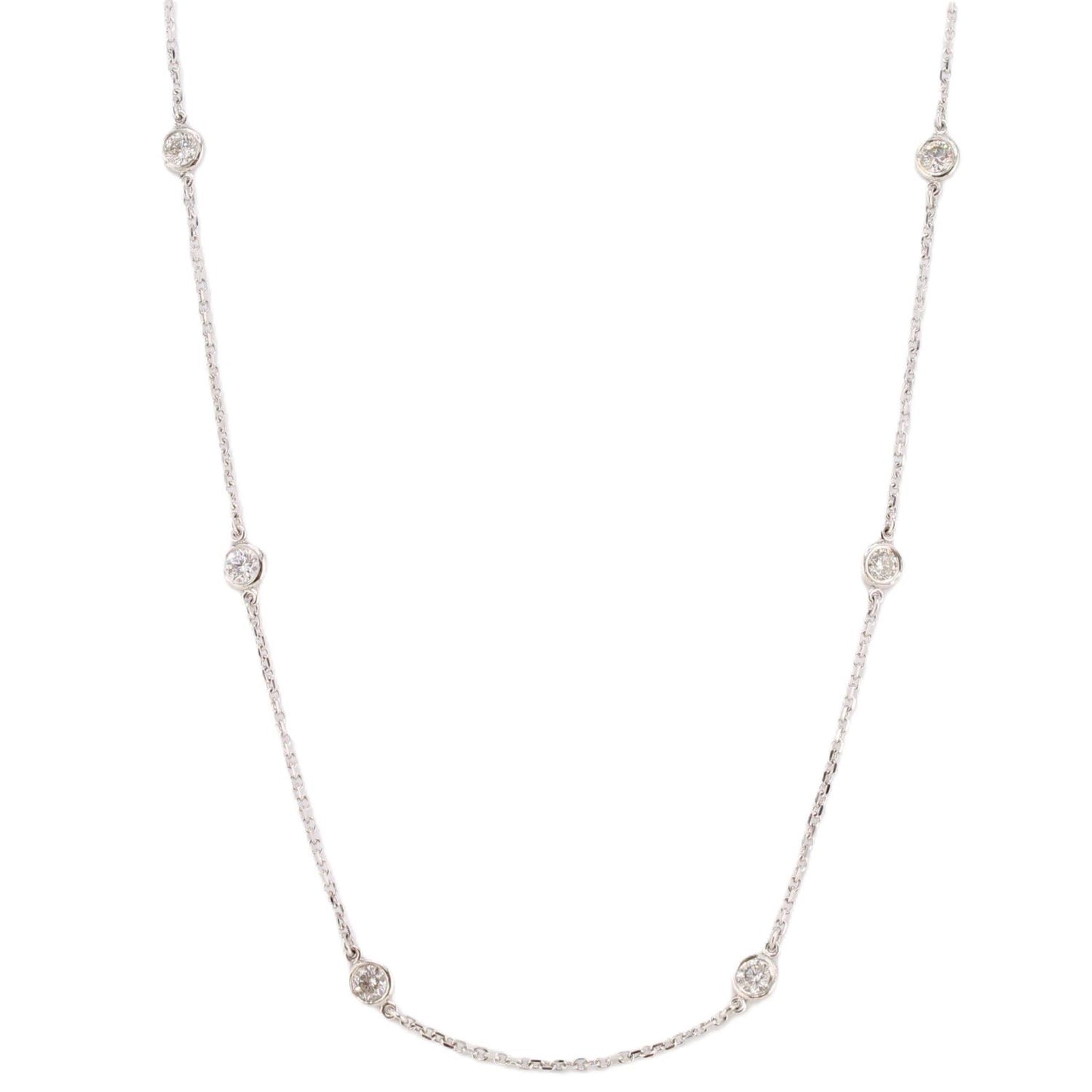 Diamonds-by-the-Yard Station Necklace
