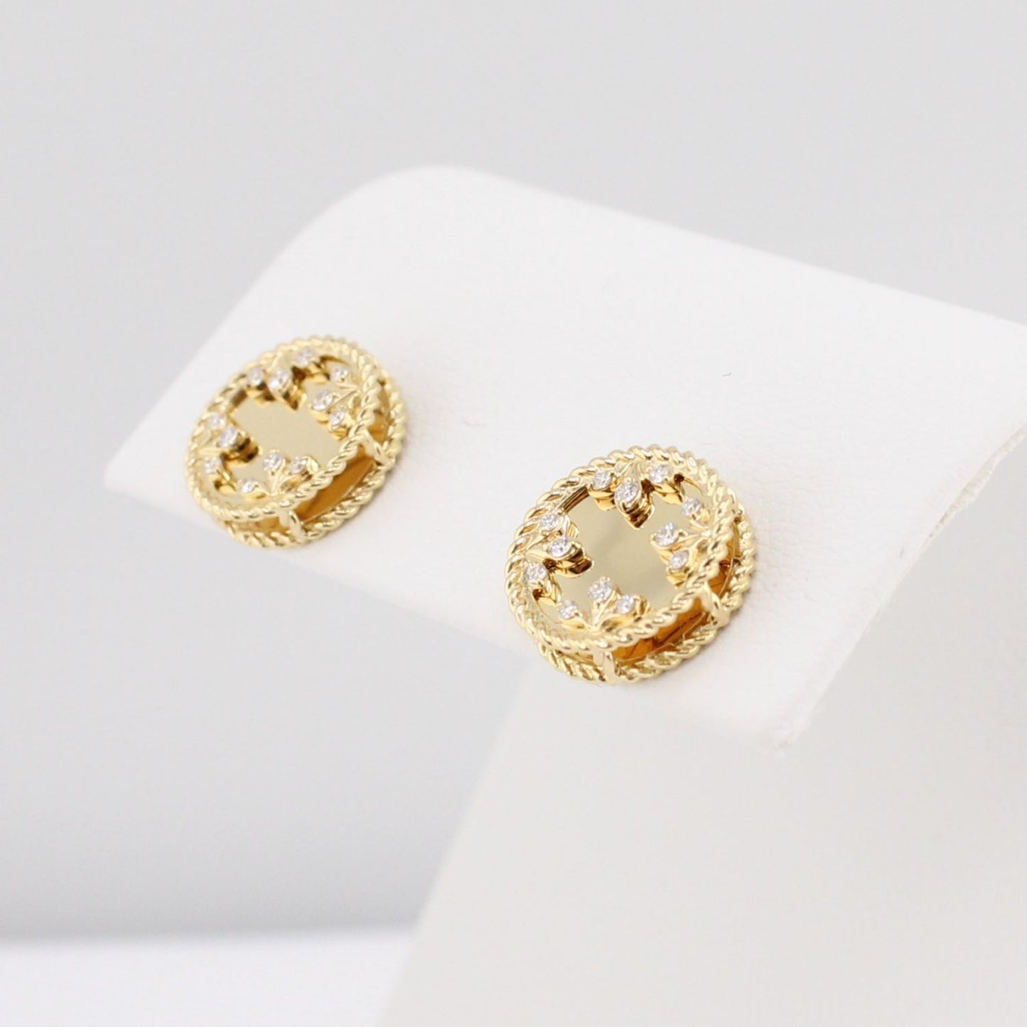 Medallion Collection Diamond Medallion Earrings