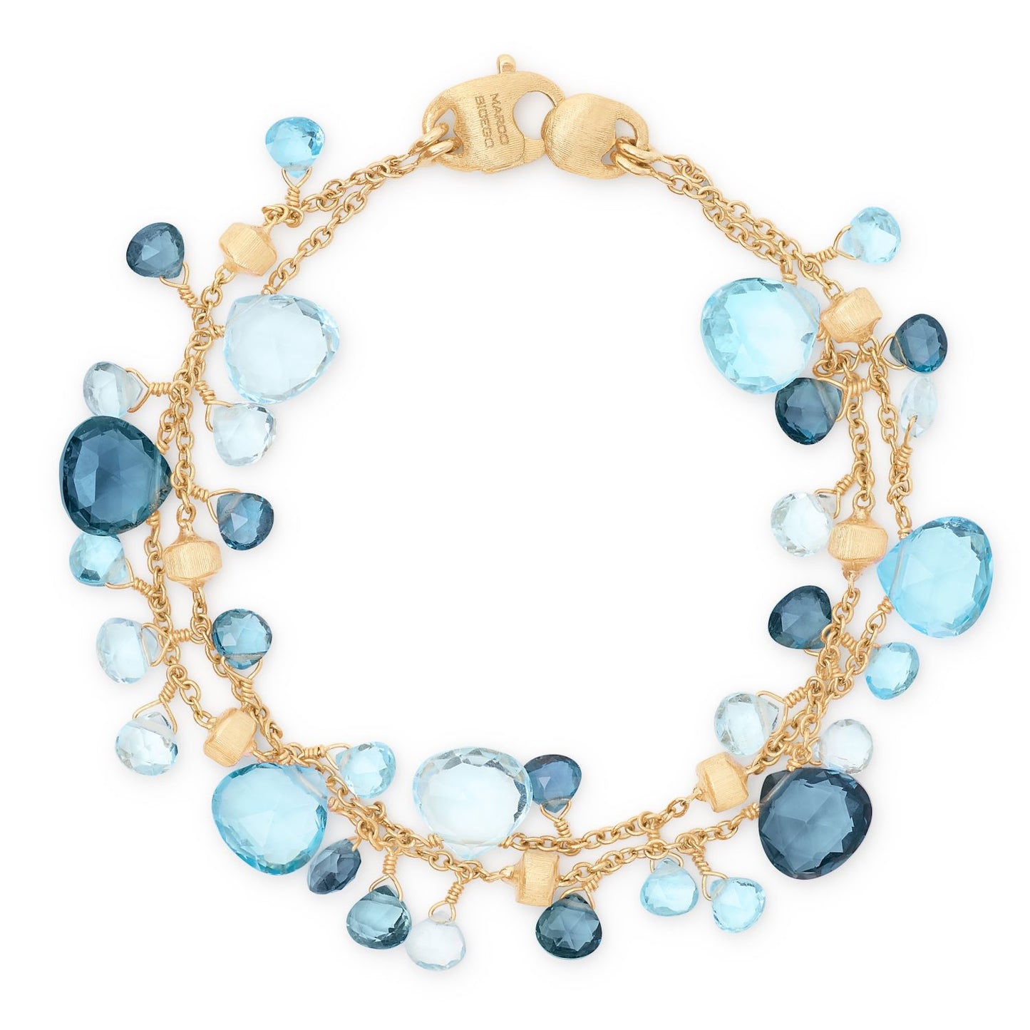 Paradise Collection Blue Topaz Double Strand Bracelet