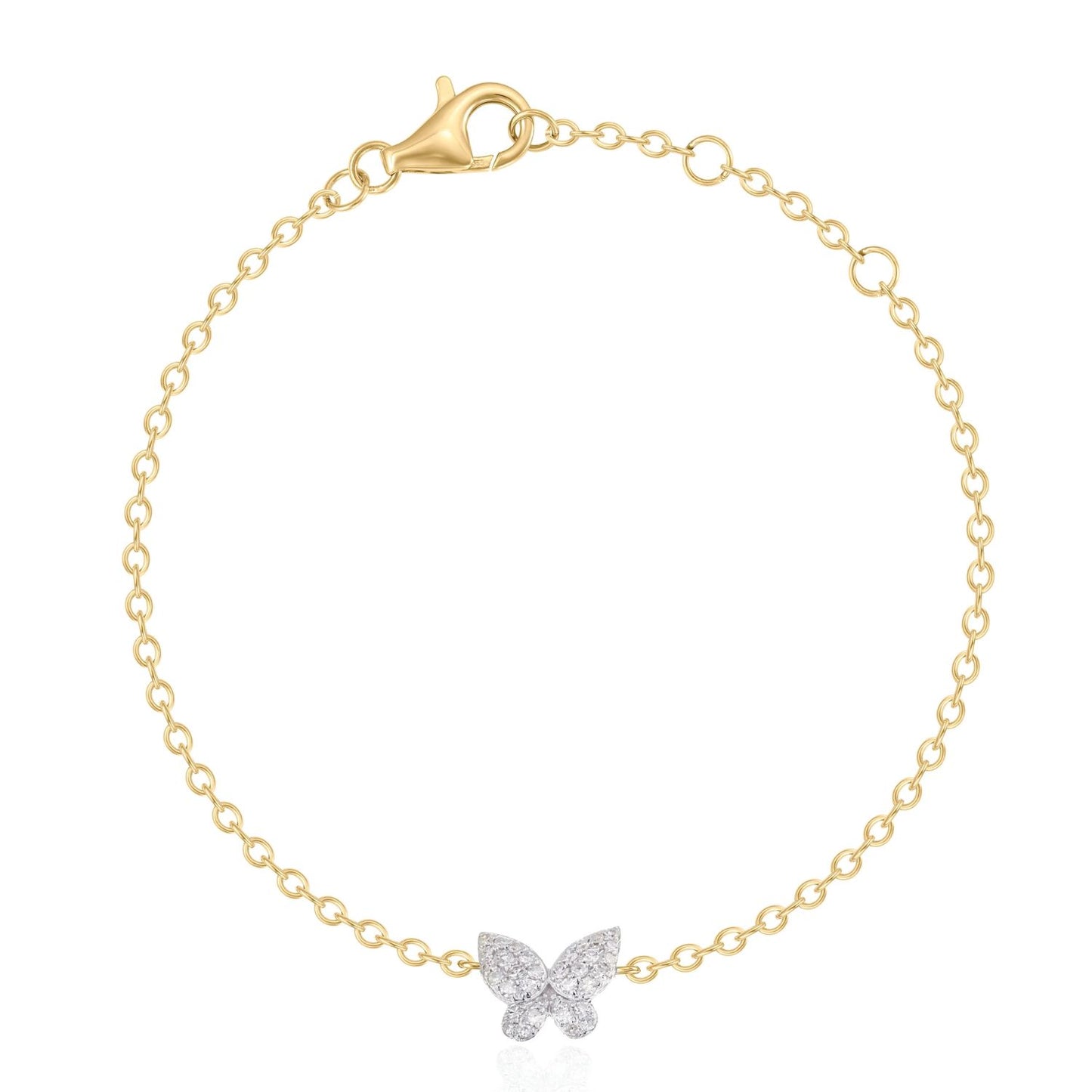 Diamond Butterfly Bracelet