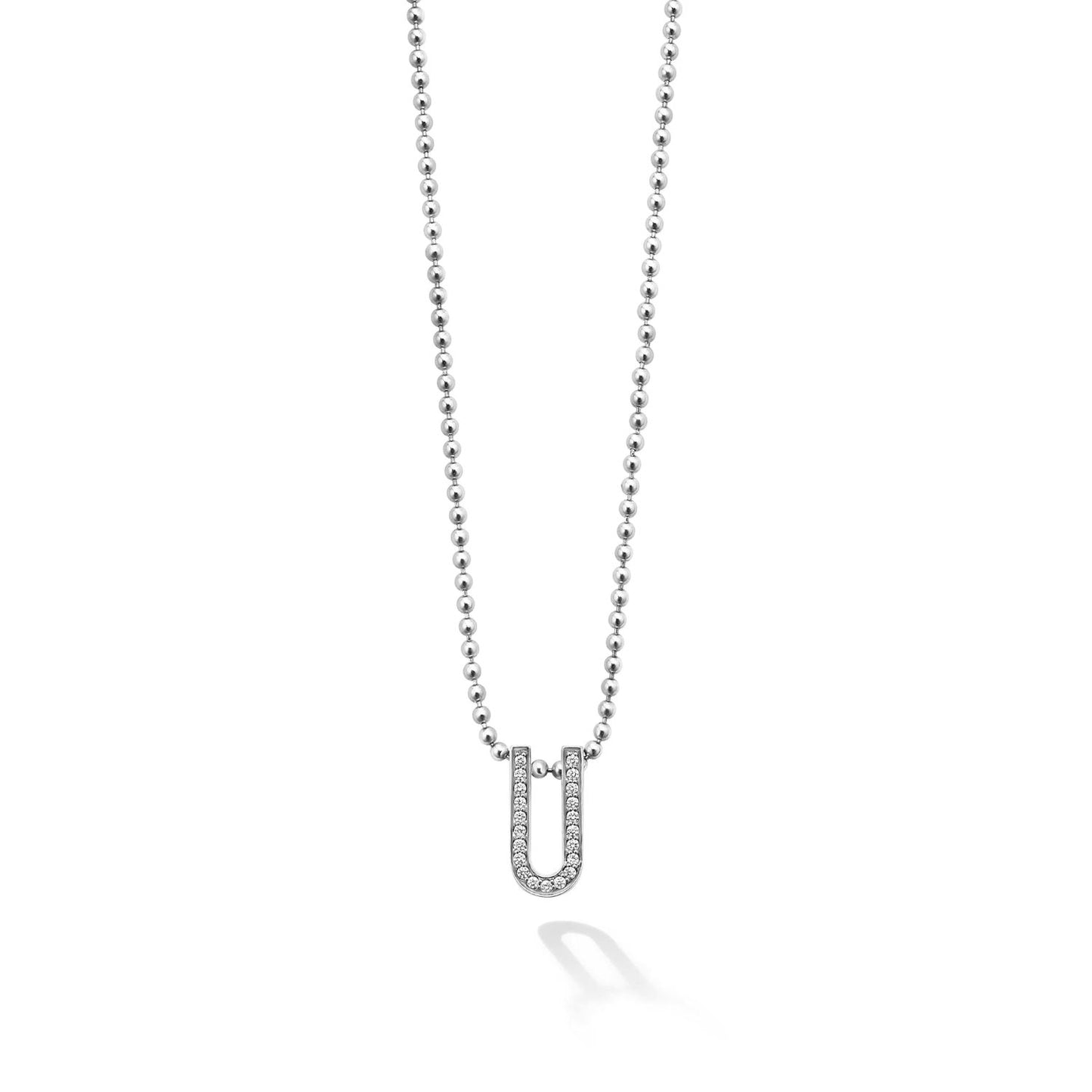 Caviar Spark Collection Linear Diamond Pendant Necklace
