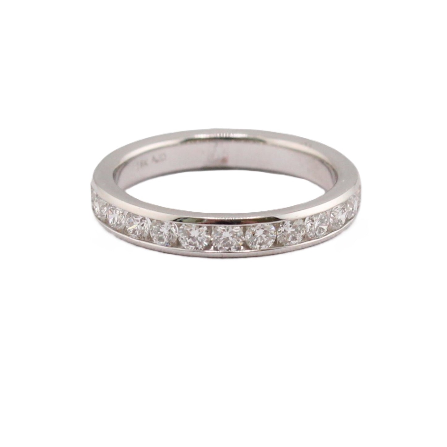 Channel Set Diamond Wedding Band