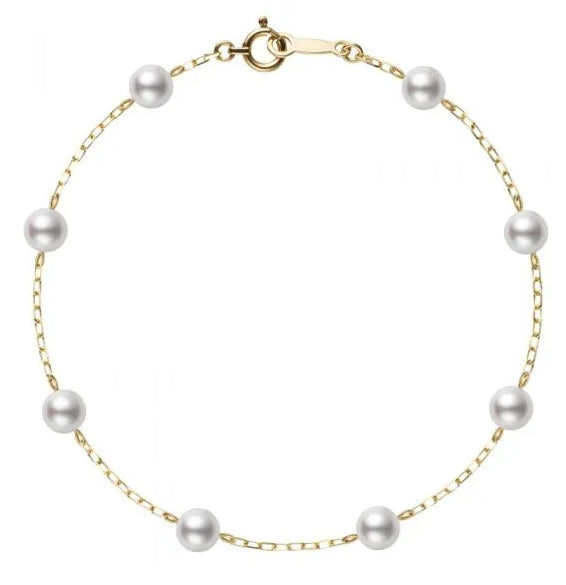 5.5-6MM 8 Pearl Station Bracelet