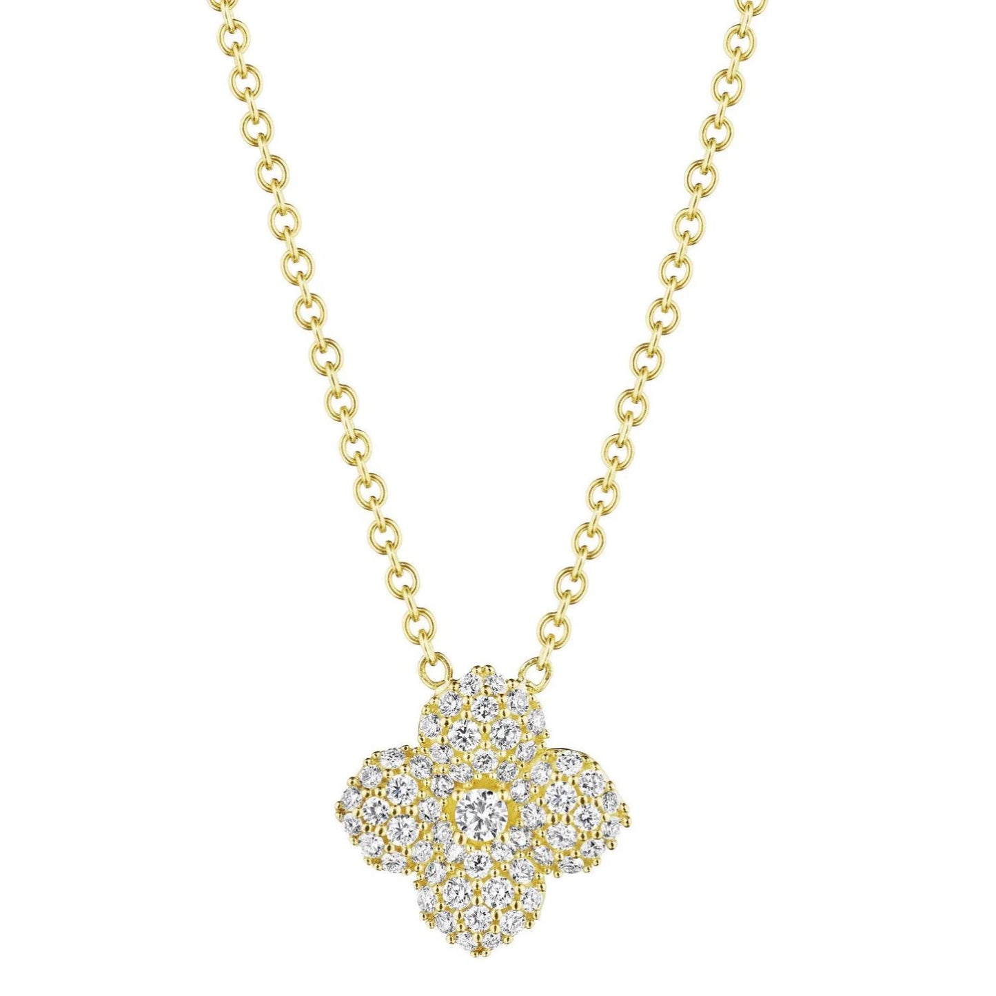 Petite Penny Diamond Flower Necklace