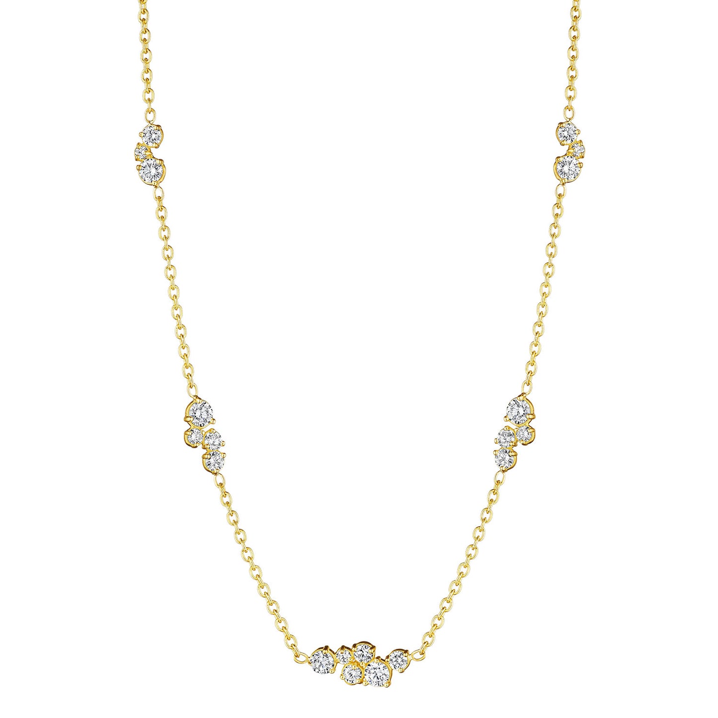 Stardust Diamond Station Necklace
