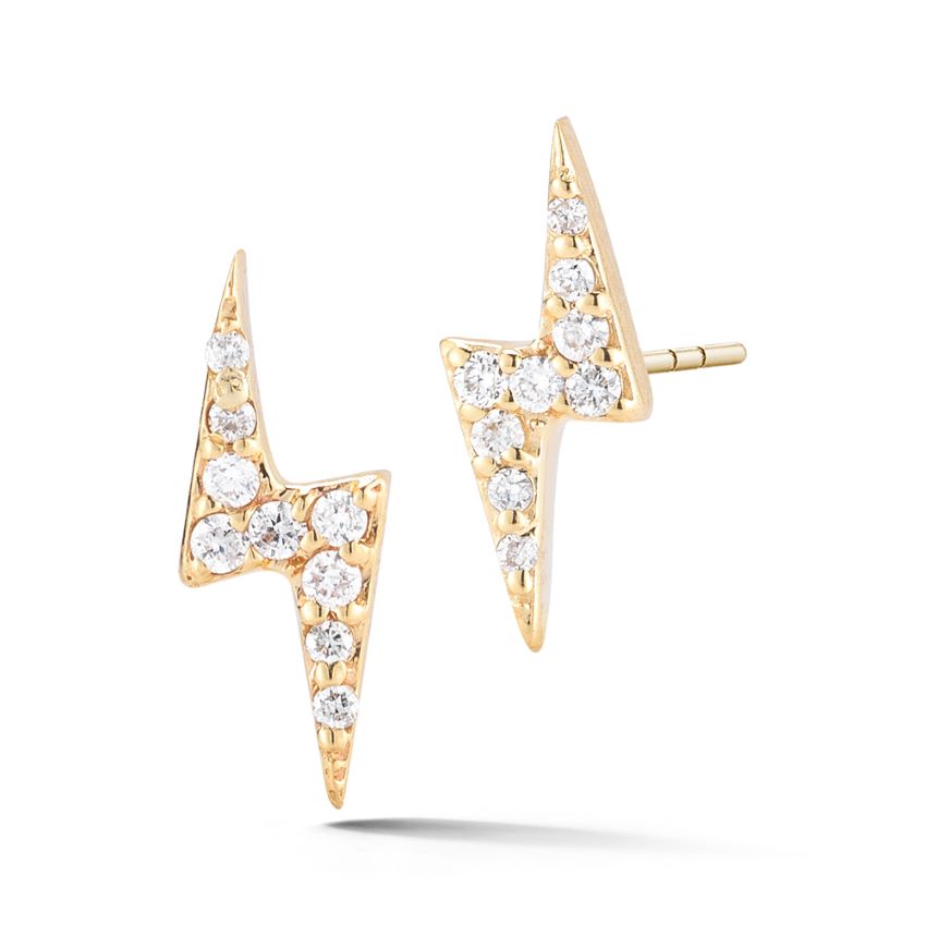 Diamond Bolt Earrings